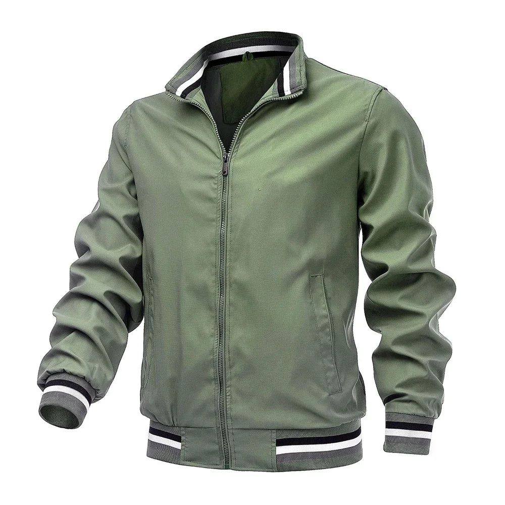 New Jackets for Men Spring Autumn Fahsion Outwears Solid Color Casual Ropa Hombre Coats Racing Windbreaker Men's Jacket overcoat