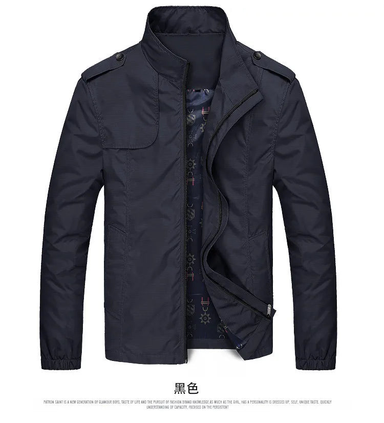 Waterproof jackets Casual Windbreaker Jackets Outdoor Caogo Coat men Plus Size Man Solid Waterproof Men's Zipper Slim fit Jacket