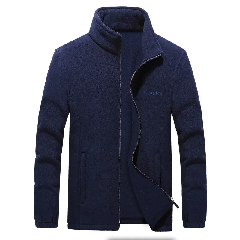 Men's Fleece Jacket Autumn Spring Large Size Big and Tall Men Clothing Jacket Liner Cardigan Plus Size Coat Male M-4Xl Brand
