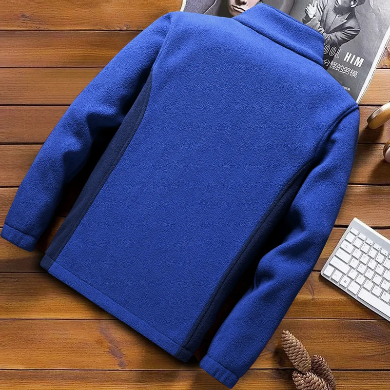 Men's Fleece Jacket Autumn Spring Large Size Big and Tall Men Clothing Jacket Liner Cardigan Plus Size Coat Male M-4Xl Brand