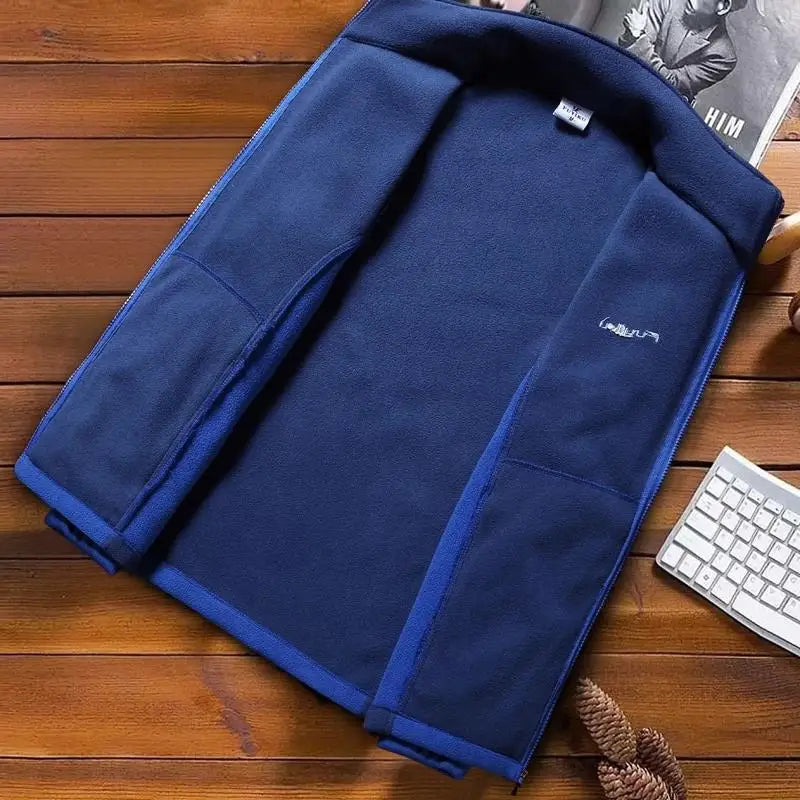 Men's Fleece Jacket Autumn Spring Large Size Big and Tall Men Clothing Jacket Liner Cardigan Plus Size Coat Male M-4Xl Brand