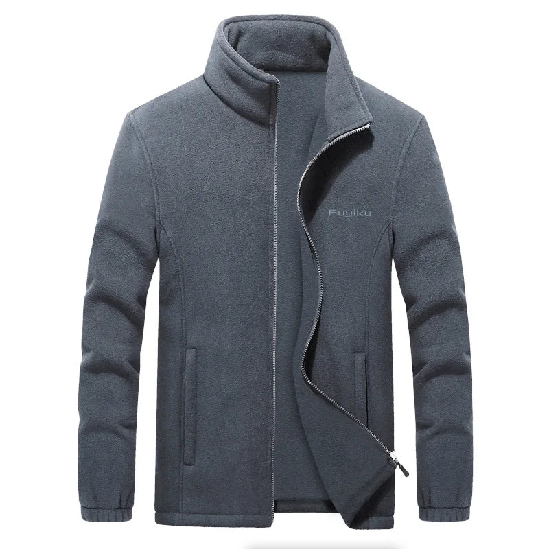 Men's Fleece Jacket Autumn Spring Large Size Big and Tall Men Clothing Jacket Liner Cardigan Plus Size Coat Male M-4Xl Brand