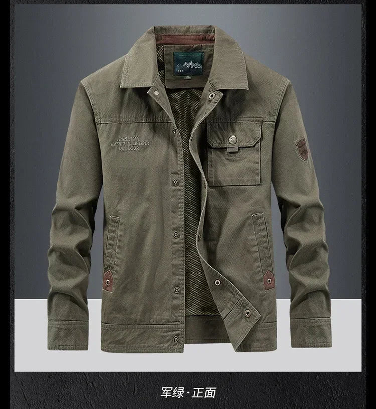 Casual Jackets For Men's Techwear Windproof Black Green Military Bomber Cargo 2024 Spring Autumn Clothing Oversize 5XL