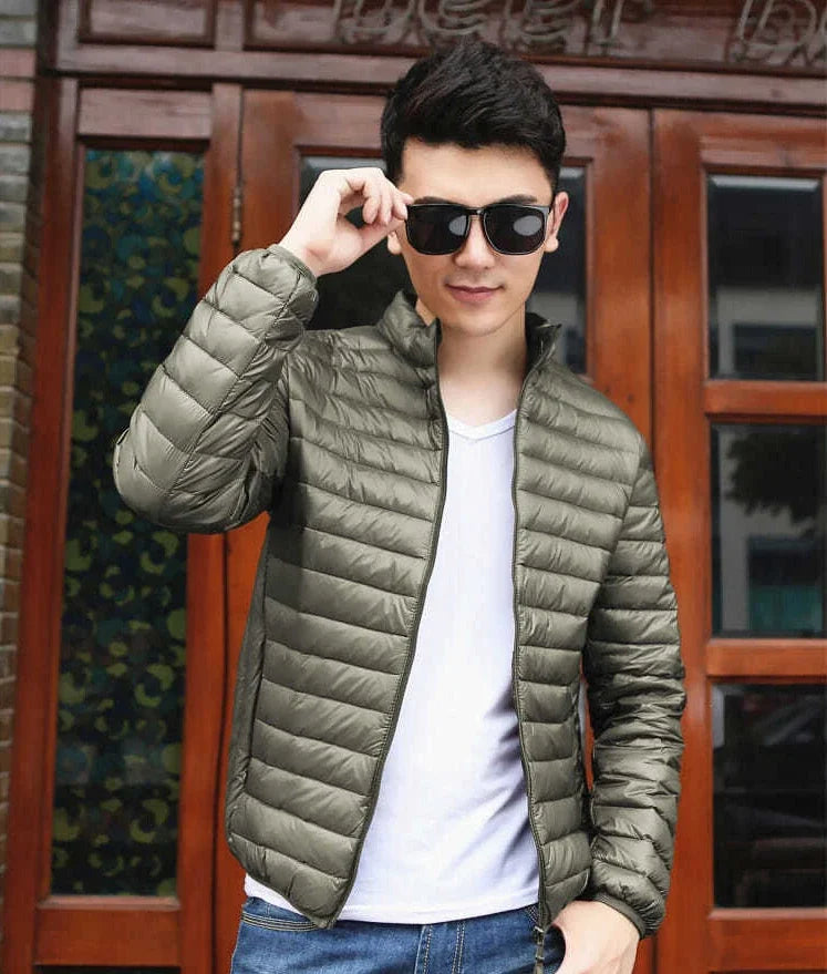 Down Jackets for Men Man Padded Coat Lightweight Puffer Padding Parkas Modern New in & Winter Sale Vintage Outerwear Models 2024