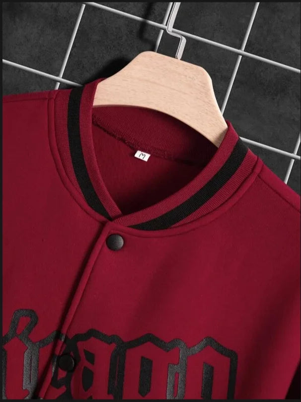 Men's baseball jacket 2023 Spring and Autumn season trendy American high street ruffian handsome young men's loose casual jacket