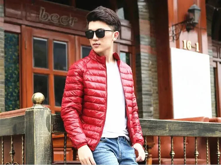 Down Jackets for Men Man Padded Coat Lightweight Puffer Padding Parkas Modern New in & Winter Sale Vintage Outerwear Models 2024