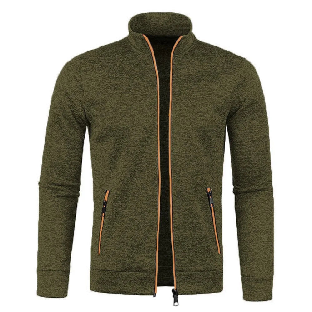 Men Jacket Can Am Off Road Brp Atv Commander Utv Outlander Outerwear Stand Collar Fleece Sweatshirts Jersey Zipper Knitwear Coat
