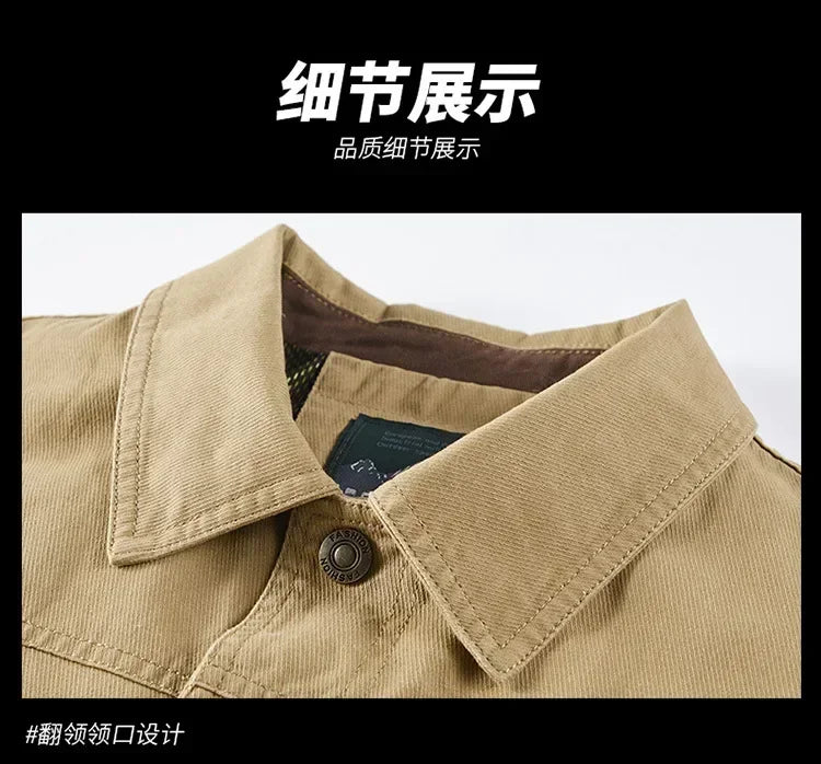 Casual Jackets For Men's Techwear Windproof Black Green Military Bomber Cargo 2024 Spring Autumn Clothing Oversize 5XL