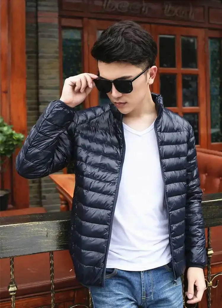 Down Jackets for Men Man Padded Coat Lightweight Puffer Padding Parkas Modern New in & Winter Sale Vintage Outerwear Models 2024