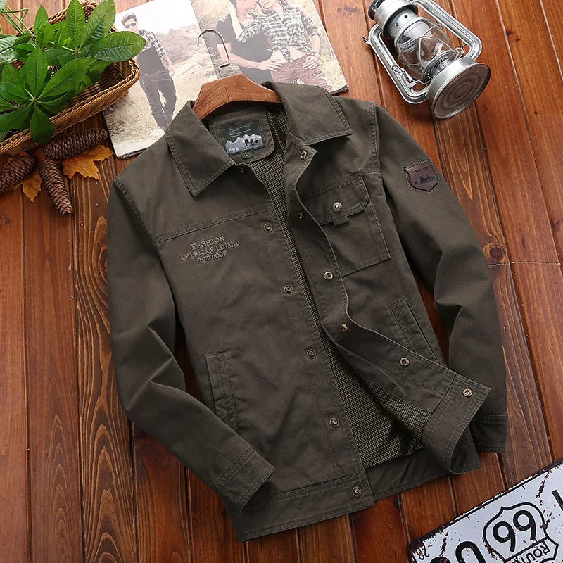 Casual Jackets For Men's Techwear Windproof Black Green Military Bomber Cargo 2024 Spring Autumn Clothing Oversize 5XL