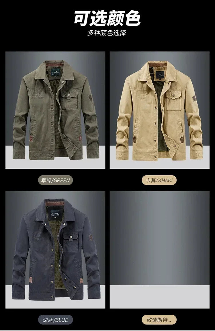 Casual Jackets For Men's Techwear Windproof Black Green Military Bomber Cargo 2024 Spring Autumn Clothing Oversize 5XL