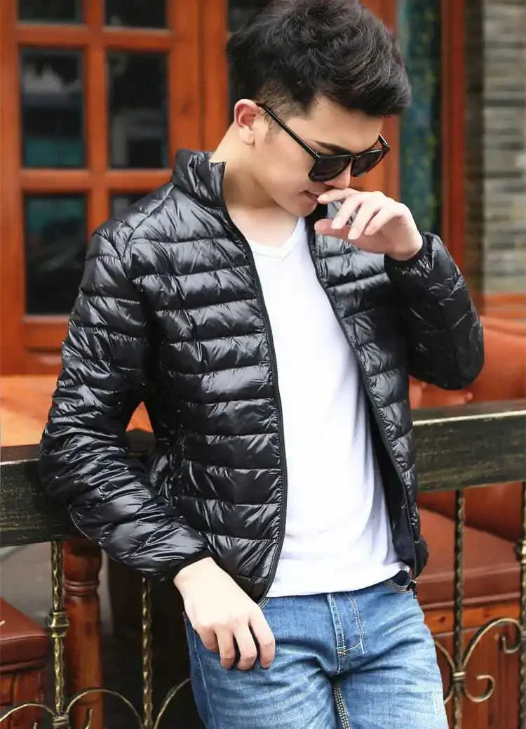 Down Jackets for Men Man Padded Coat Lightweight Puffer Padding Parkas Modern New in & Winter Sale Vintage Outerwear Models 2024