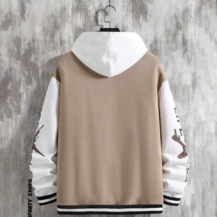 Men's baseball jacket 2023 Spring and Autumn season trendy American high street ruffian handsome young men's loose casual jacket