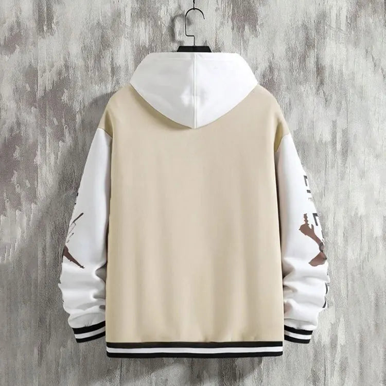 Men's baseball jacket 2023 Spring and Autumn season trendy American high street ruffian handsome young men's loose casual jacket