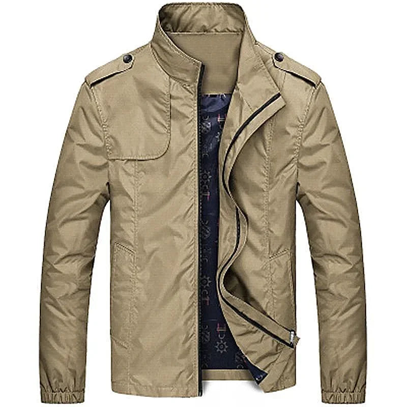 Waterproof jackets Casual Windbreaker Jackets Outdoor Caogo Coat men Plus Size Man Solid Waterproof Men's Zipper Slim fit Jacket