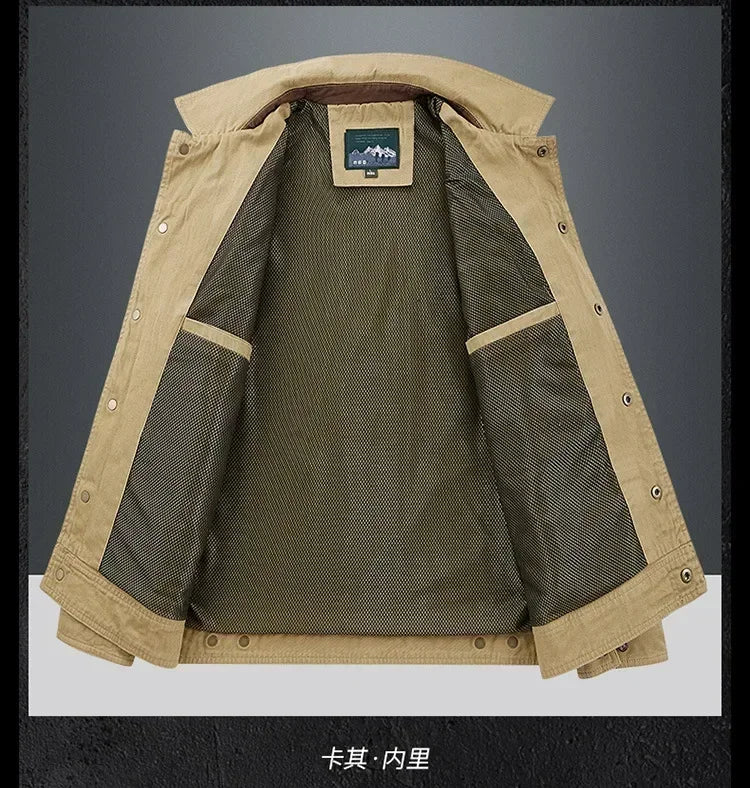 Casual Jackets For Men's Techwear Windproof Black Green Military Bomber Cargo 2024 Spring Autumn Clothing Oversize 5XL