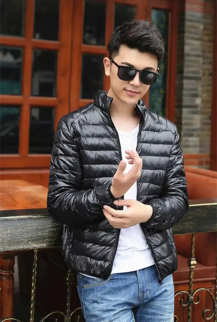 Down Jackets for Men Man Padded Coat Lightweight Puffer Padding Parkas Modern New in & Winter Sale Vintage Outerwear Models 2024