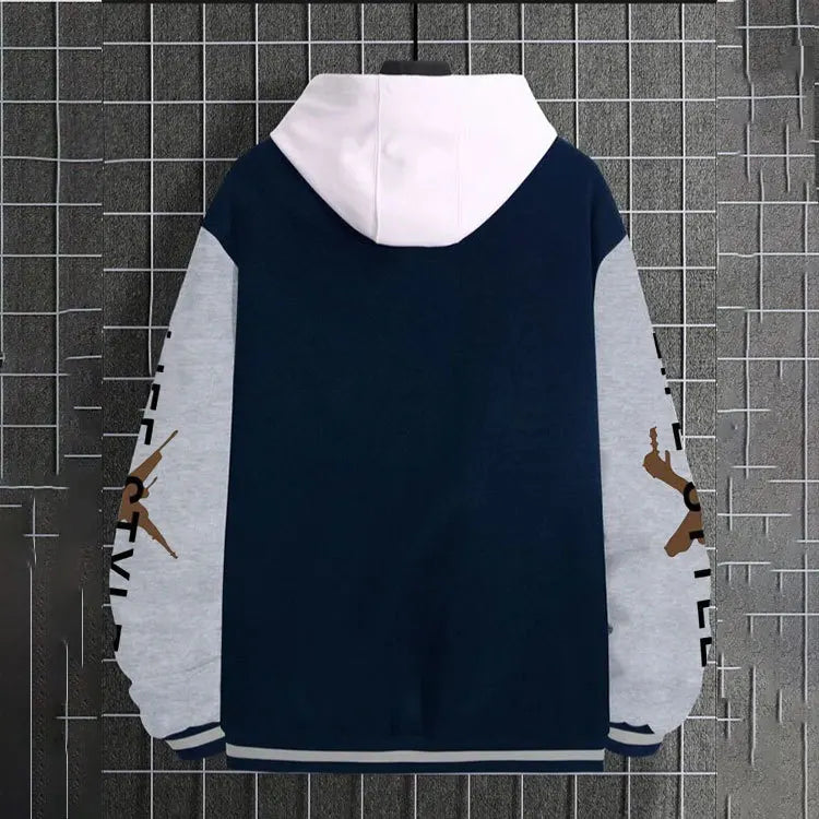 Men's baseball jacket 2023 Spring and Autumn season trendy American high street ruffian handsome young men's loose casual jacket